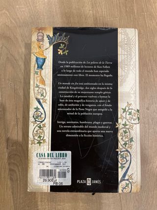 Libro - Un mundo sin fin - Ken Follet tapa dura