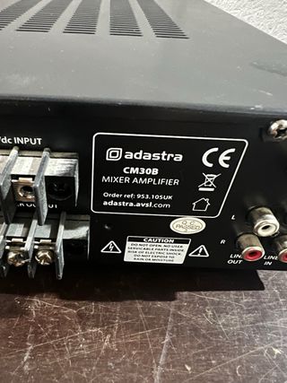 Amplificador ADASTRA CM30B NO FUNCIONA USB