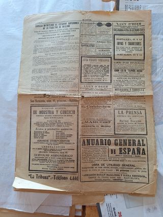 La Tribuna. Madrid. 1914.