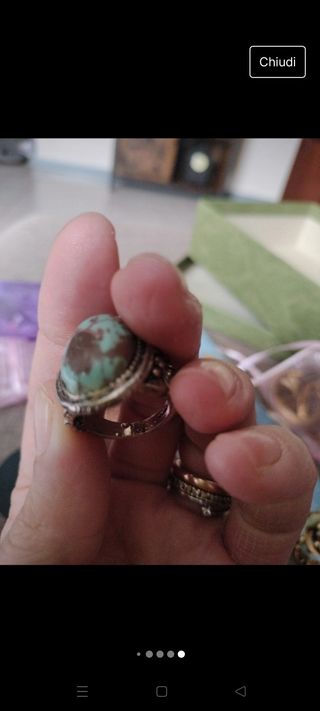 Anello grande Turchese