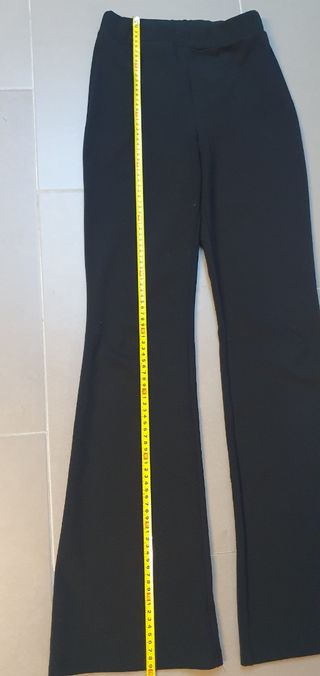 Pantalón Negro Stradivarius Talla S