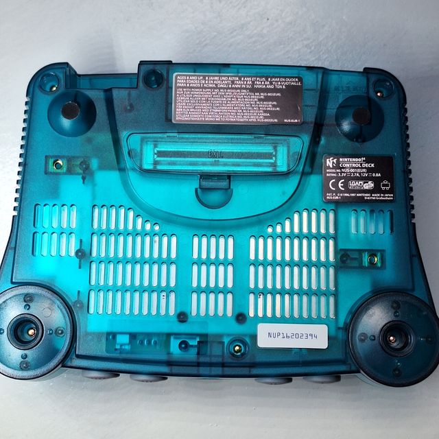 Consola Nintendo 64 Azul transparente PAL