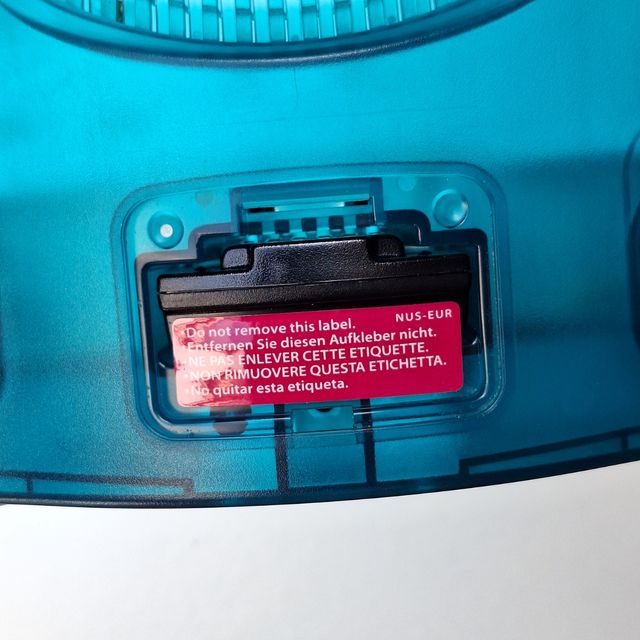 Consola Nintendo 64 Azul transparente PAL