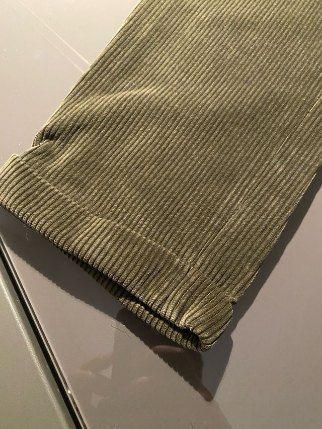 Pataloni Nervesa velluto verdoni