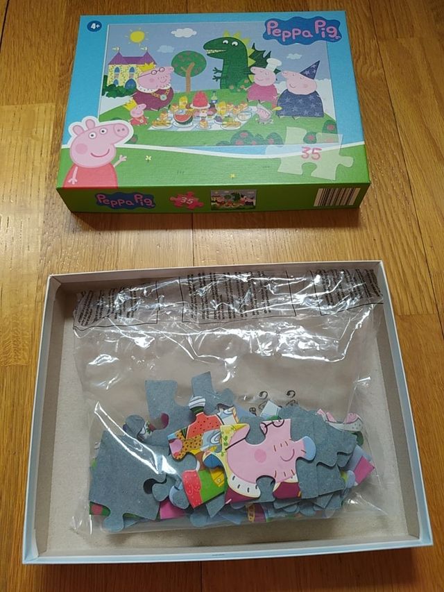 Puzzle de 35 piezas de Pepa Pig nuevo