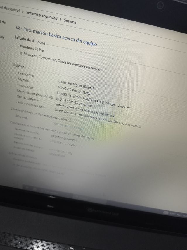 Portátil Packard bell i5