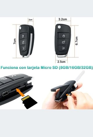 Cámara oculta en llave coche<