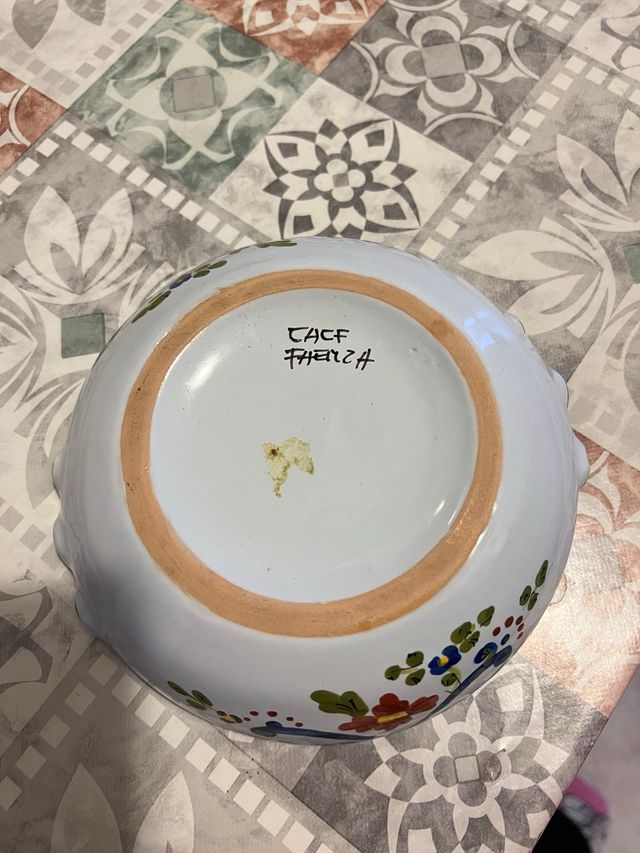 Posacenere ceramica artistica di Faenza