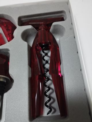 Set vino cavatappi, tagliacapsule, tappo