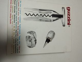 Set vino cavatappi, tagliacapsule, tappo