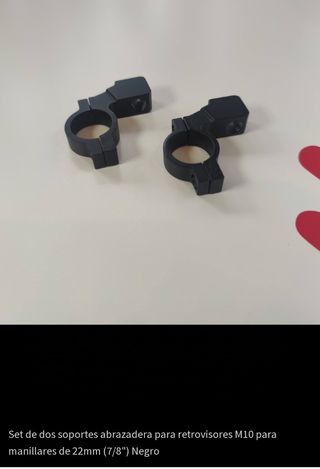 Soporte abrazadera para retrovisores