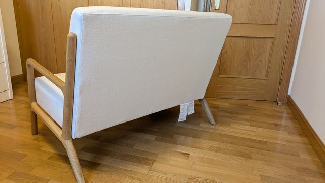 Butaca doble roble y lino ZARA HOME