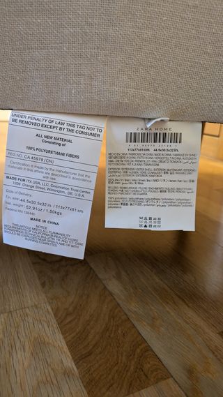 Butaca doble roble y lino ZARA HOME