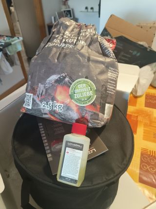 Lotus grill sin humo antracita barbacoa.