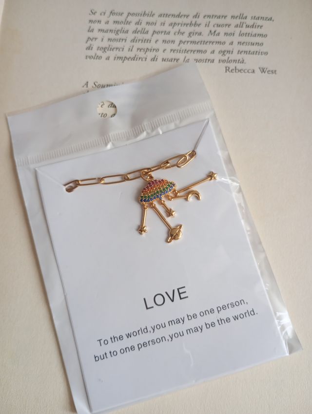 Collana nuvola arcobaleno