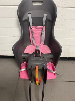 Silla bicicleta, portabicicleta, niña niño