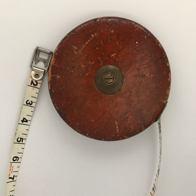 Cinta métrica antigua coleccionista inglesa