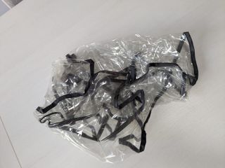 Conjunto saco y bolso Baby Line gris + accesorios