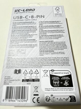 Cavo ricarica USB-C 8 pin - Iphone