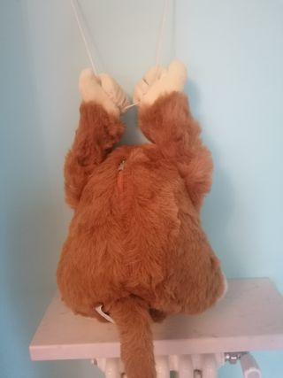 Peluche scimmia con altalena