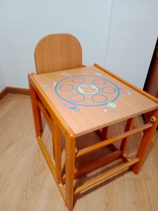 Trona evolutiva de madera