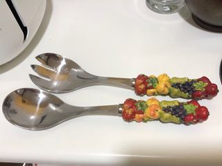 Set cubiertos acero inoxidable para servir