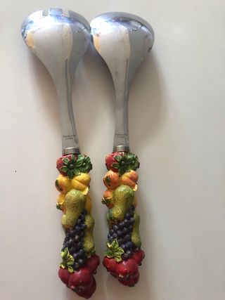 Set cubiertos acero inoxidable para servir