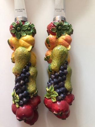 Set cubiertos acero inoxidable para servir