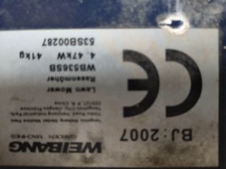 Cortacésped gasolina Weibang