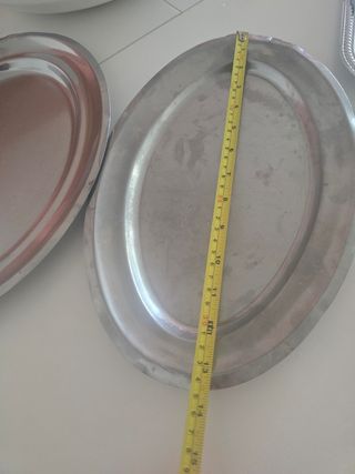 Set de bandejas de acero inoxidable