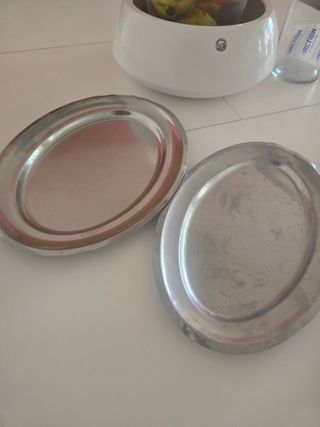 Set de bandejas de acero inoxidable