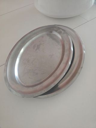 Set de bandejas de acero inoxidable