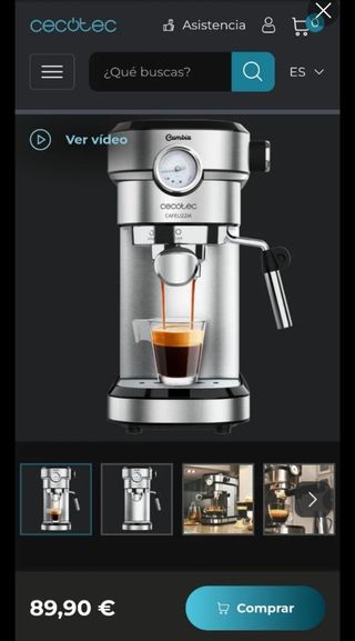 Cafetera Cafelizzia 790 Steel Pro