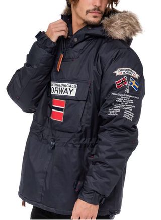Parka/ Abrigo Hombre Boomerang Azul Marino