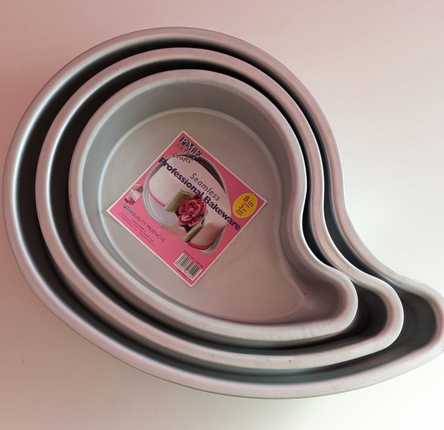 Moldes de bizcocho con forma de gota