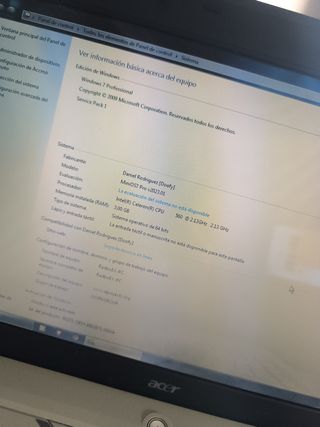 Portátil Acer Aspire 5315