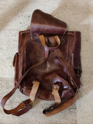 Mochila cuero