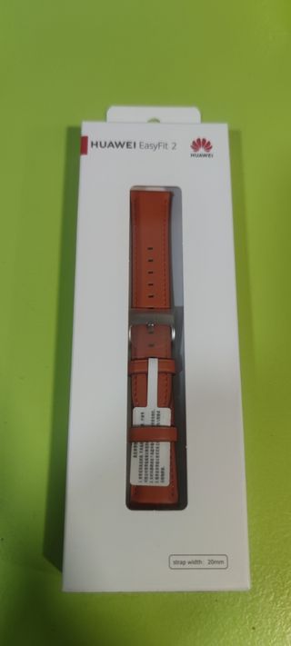 Huawei EasyFit 2 correa cuero Naranja