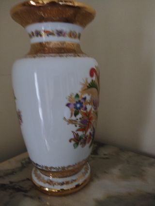 Jarrón de porcelana de Bohemia