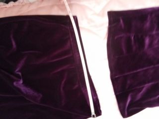 Conjunto de terciopelo corpiño y falda