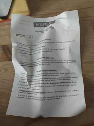 Hornillo Eléctrico Marux modelo 102