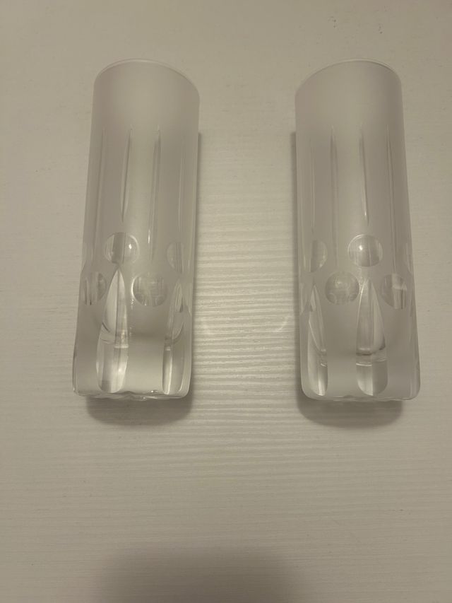 Bicchieri in vetro di Murano anni 60