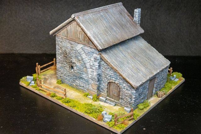 Diorama casa Medieval - Escenografía Wargames