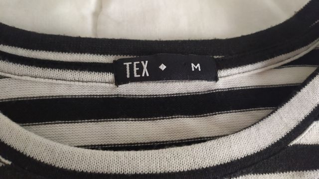 Jersey rayas blanco y negro evasé mujer