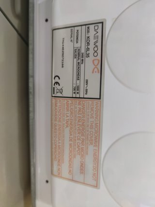 Microondas DAEWOO