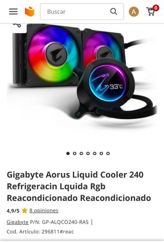 Gigabyte Aorus Liquid Cooler 240  liquida 