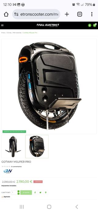 Gotway MSuper pro MSP monociclo eléctrico