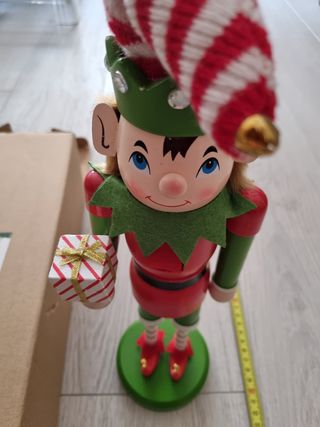 Figura Cascanueces Elfo Navidad