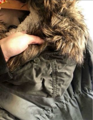Parka verde militar, T/S