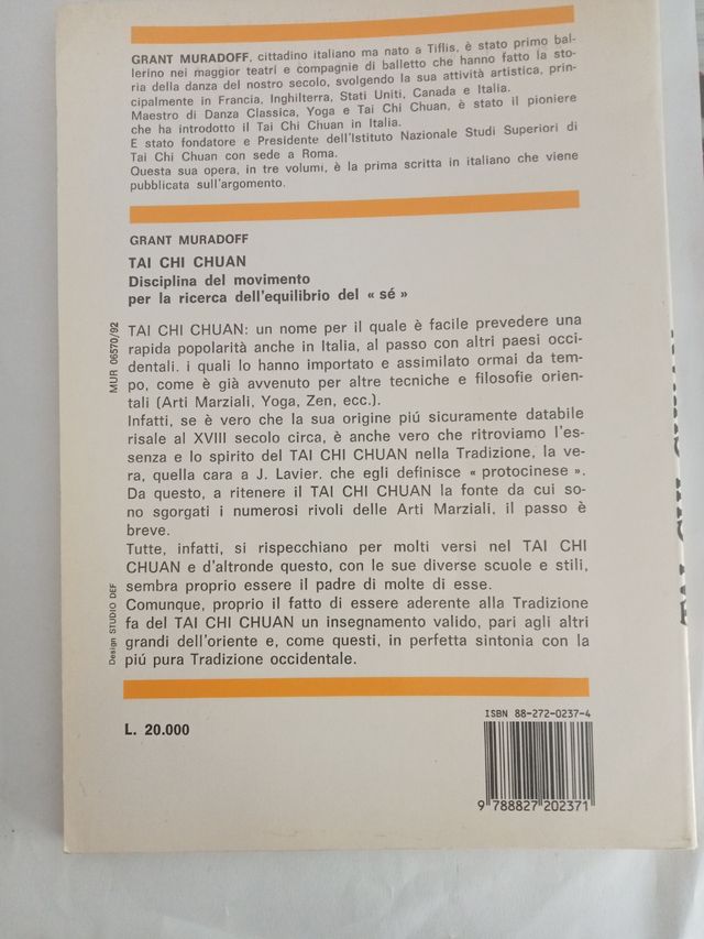 Tai Chi Chuan. Disciplina Del Movimento Per La Ricerca Dell'equilibrio Del «sé»
